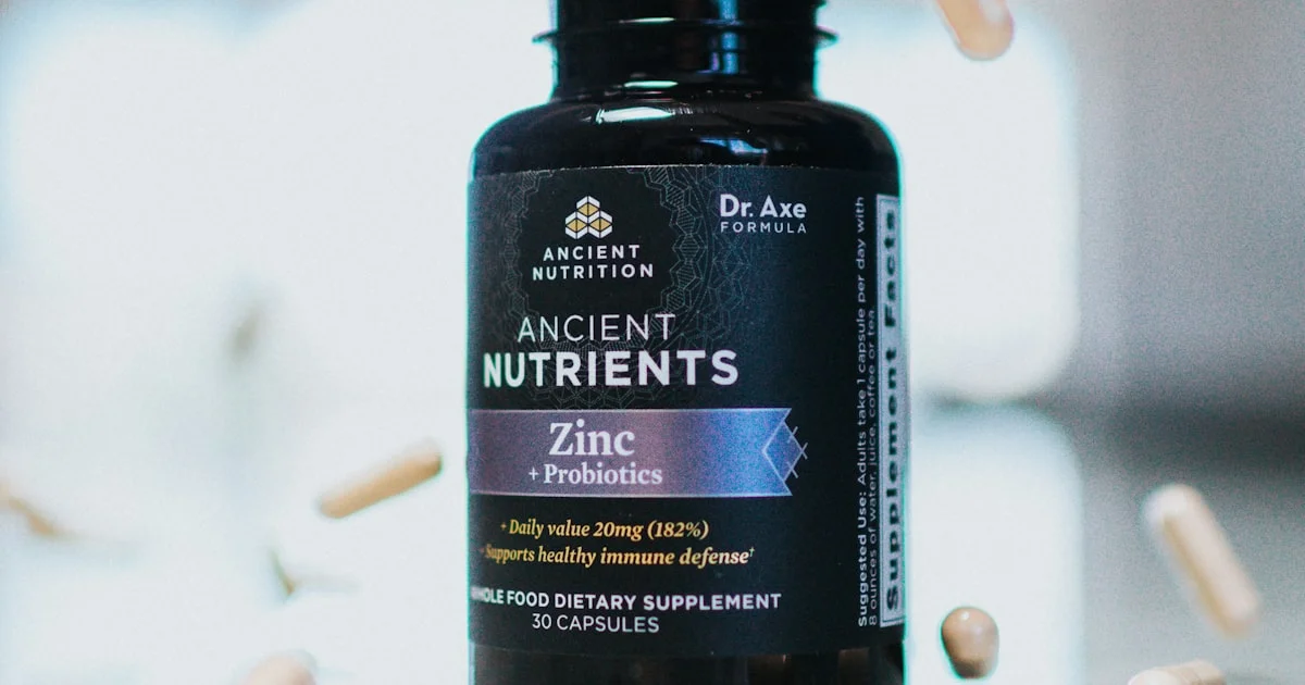 Bottle of probiotic supplement capsules, one of the best probiotic supplements for gut health