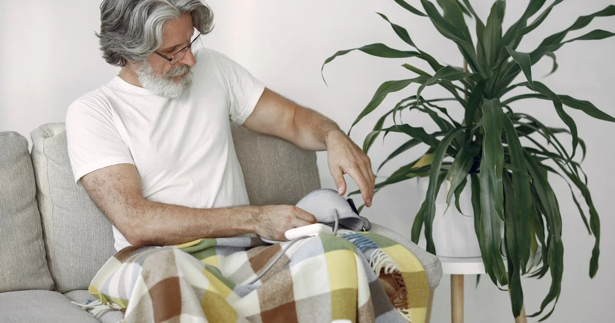 Health tracking devices for seniors used at home, such as a blood pressure monitor