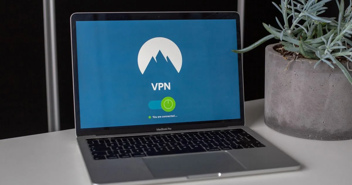 Laptop screen showing a VPN connected and active, representing a top rated VPN for online security